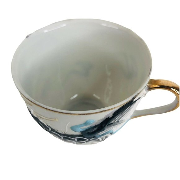 Lustreware Moriage Dragon Espresso Cup And Saucer Set 3 OZ Teacup Demitasse - Picture 8 of 11